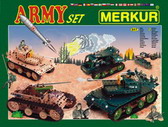 MERKUR ARMY Set, Тематический конструктор военной техники, 657 деталей.