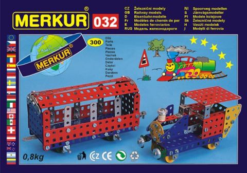 MERKUR 032, Модели поездов-2, 300 деталей.