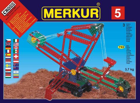 Merkur M5, Трехслойный конструктор , 733 детали.